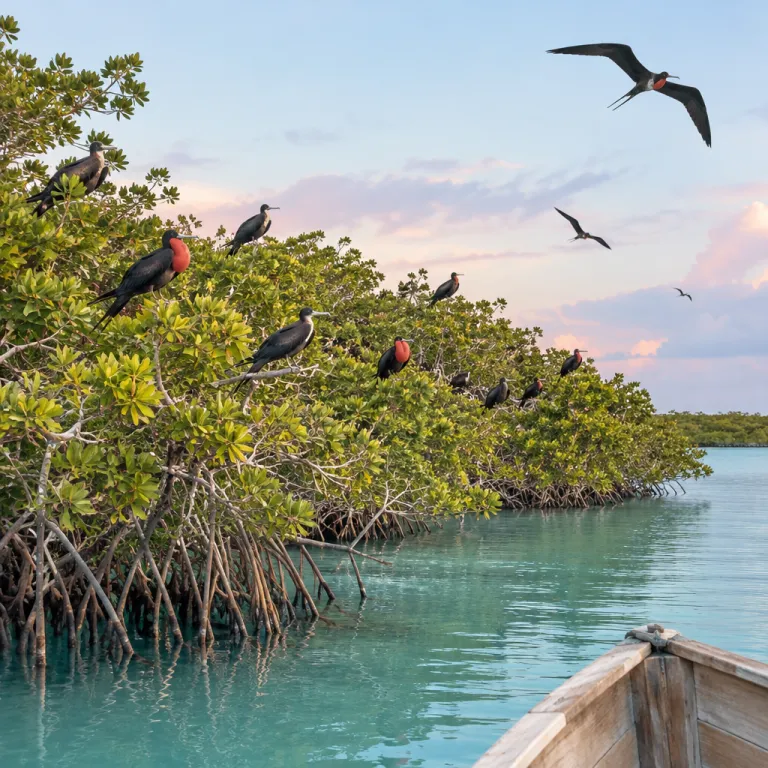Inside Barbuda's Frigate Bird Sanctuary: A Boat, a Lagoon and One of the Hemisphere's Largest Colonies